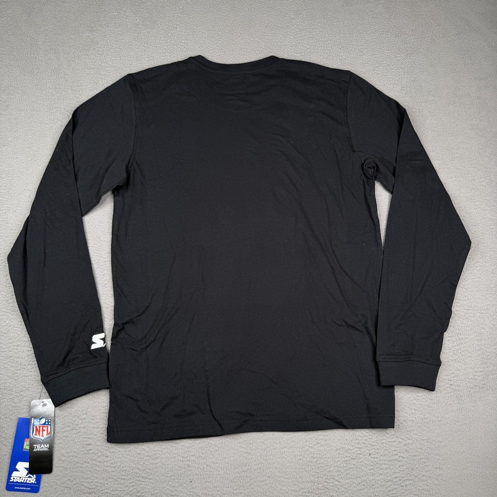Baltimore Ravens Shirt Mens Medium Black NFL Football Starter Long Sleeve Tee - Picture 8 of 9